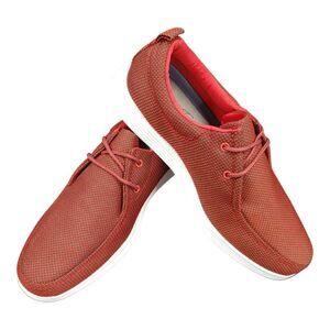 MEN'S AMALI DANIEL 2 RED LOW TOP CASUAL MOC TOE SNEAKER.